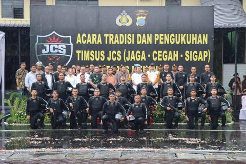 Polrestabes Medan Kukuhkan Timsus JCS, Siap Tekan Kejahatan Jalanan