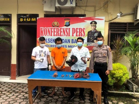 Sat Reskrim Polsek Medan Barat Ringkus Pencuri Kabel Bekas di RS Tembakau Deli 