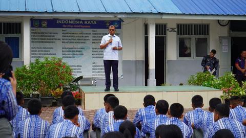 Wabup Toba Sosialisasikan 4 Pilar Kebangsaan di SMAN 1 Laguboti