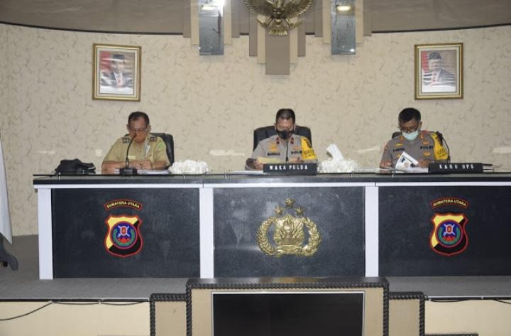 Wakapolda Sumut Pimpin Rakor Samakan Persepsi Penanganan Covid-19